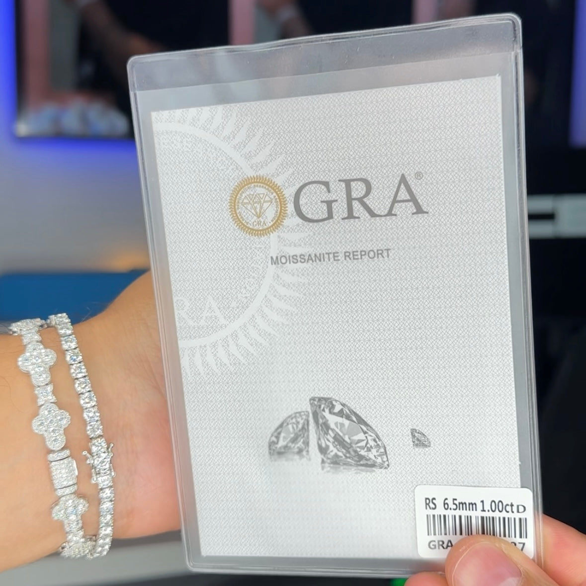 925 10MM Cross Tennis Bracelet